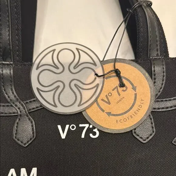 V73 Black Tote Bag - Picture 2 of 9